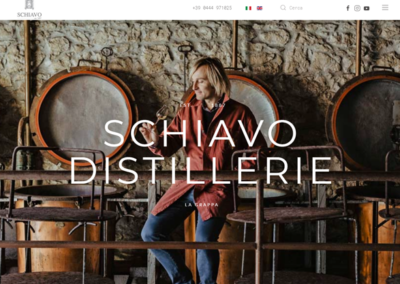Realizzazione Sito Web per Distilleria Schiavo